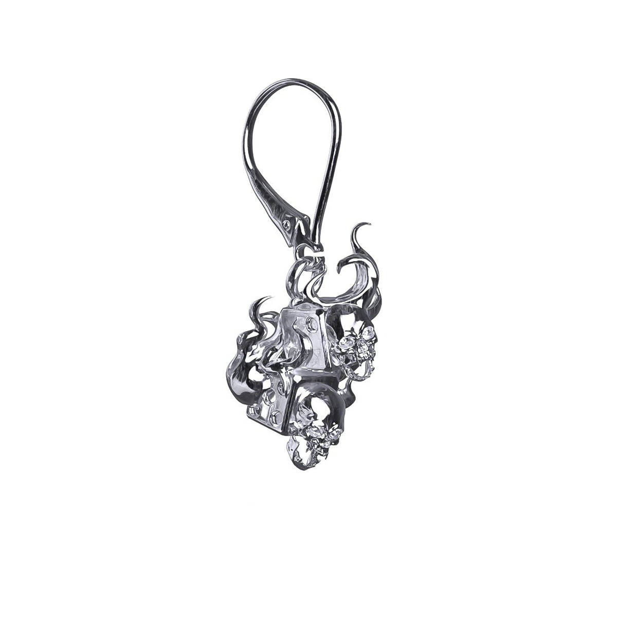 FLAME DICE EARRING - Hard Jewelry™