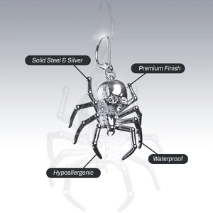 SPIDER SKULL EARRING