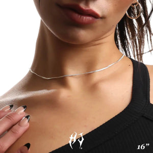 2MM STERLING SILVER CURB CHAIN - Hard Jewelry™