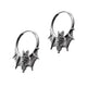 BAT HOOP EARRING