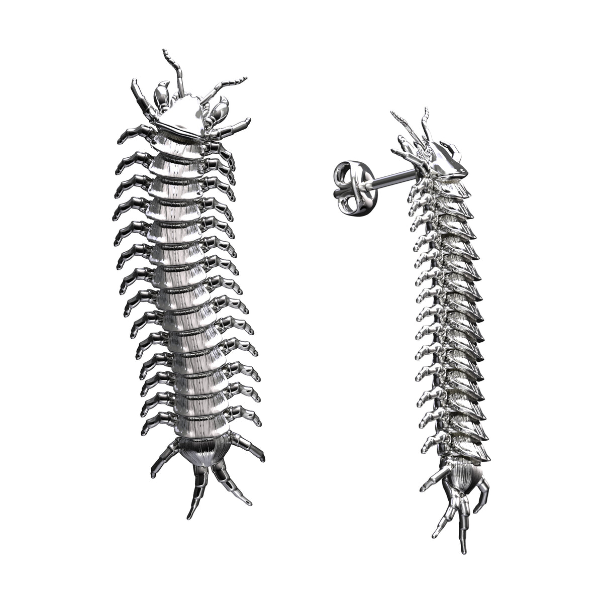 CENTIPEDE STUD EARRING