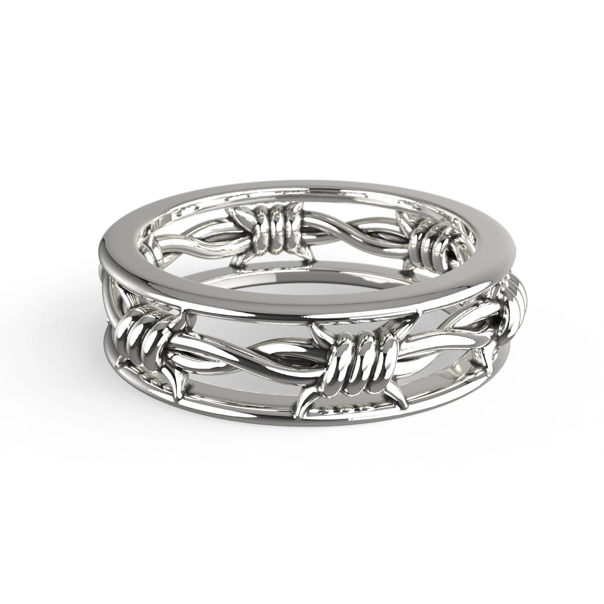 BARBED WIRE BAND RING
