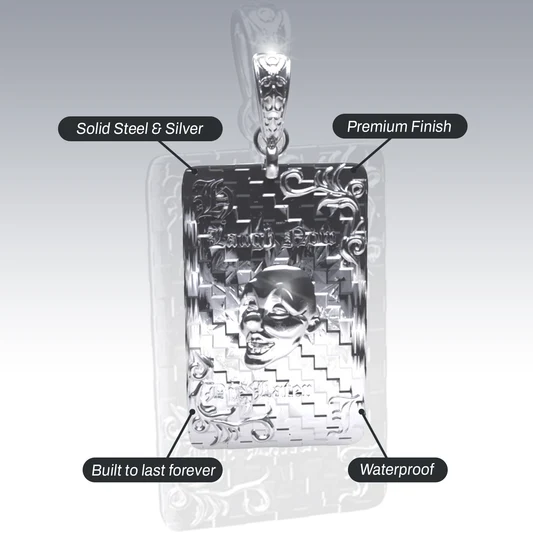 LAUGH NOW, DIE LATER PENDANT